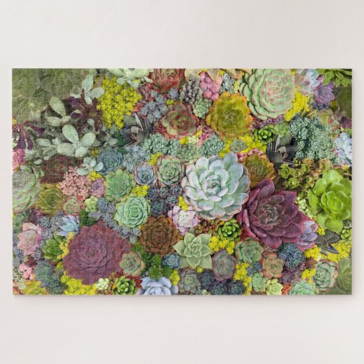 Colorful Greenery Succulents Legpuzzel (Horizontaal)