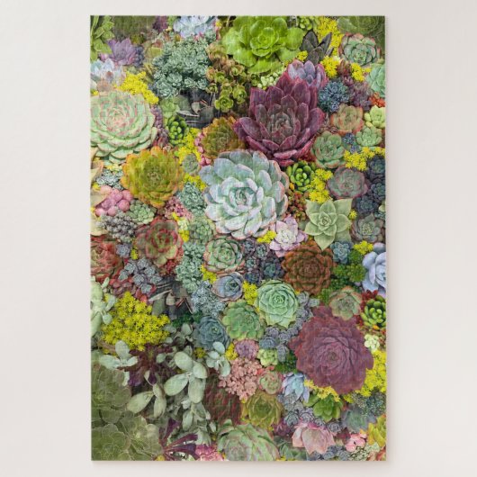 Colorful Greenery Succulents Legpuzzel (Verticaal)