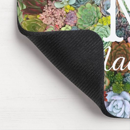 Colorful Greenery Succulents Muismat (Hoek)