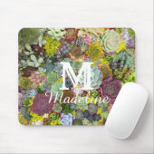 Colorful Greenery Succulents Muismat (Met muis)