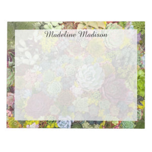 Colorful Greenery Succulents Notitieblok