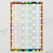Colorful Grid-Tiled door Shirley Taylor Briefpapier (Voorkant)