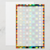 Colorful Grid-Tiled door Shirley Taylor Briefpapier (Voorkant / Achterkant)