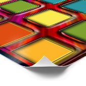Colorful Grid-Tiled door Shirley Taylor Poster (Hoek)
