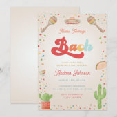 Colorful Groovy Fiesta Nacho Gemiddelde Bacheloret Kaart (Voorkant / Achterkant)