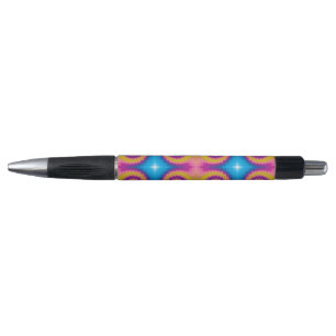 Colorful groovy funky retro tie dye Patroon Pen