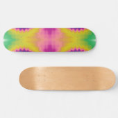 Colorful groovy funky retro tie dye Patroon Persoonlijk Skateboard (Horizontaal)