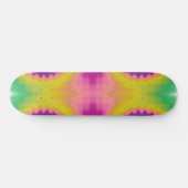 Colorful groovy funky retro tie dye Patroon Persoonlijk Skateboard (Horizontaal)