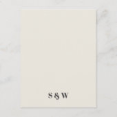 Colorful Groovy Retro Arch Bold Wedding Detail Informatiekaartje (Achterkant)