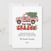 Colorful Groovy Retro Kerstmis Kaart (Voorkant)