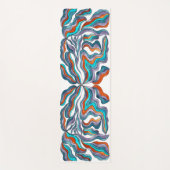 Colorful Groovy Waterverf Yogamat (Voorkant)