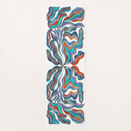 Colorful Groovy Waterverf Yogamat