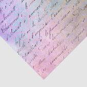 Colorful Grunge  Calligrafie Tissuepapier (Detail)