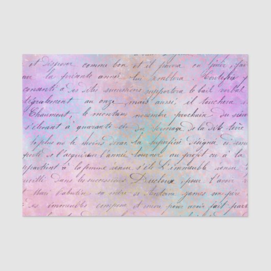 Colorful Grunge  Calligrafie Tissuepapier (Voorkant)