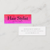 Colorful Grunge Hair Stylist Mini Visitekaartje (Voorkant / Achterkant)