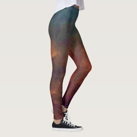 Colorful Grunge Paint Effect Leggings (Rechts)