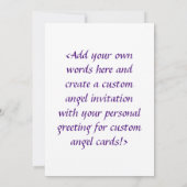 Colorful Guardian Angel Art - Aangepaste uitnodigi Kaart (Achterkant)