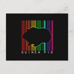Colorful Guinea Pig   Cute Guinee Lover   Cute Pet Briefkaart