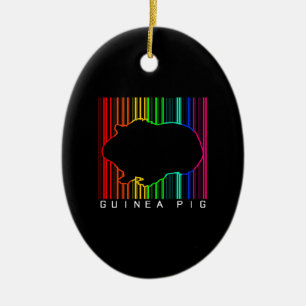 Colorful Guinea Pig Cute Guinee Lover Cute Pet Keramisch Ornament