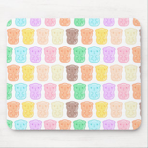 Colorful Guinea pig shape gummy candies pattern Muismat