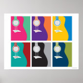 Colorful Guitar Art Poster (Voorkant)