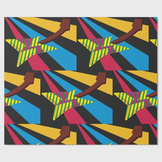 Colorful Guitar Cadeaupapier (Vlak)