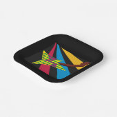 Colorful Guitar Papieren Bordje (Gebogen)