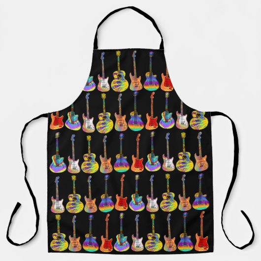 Colorful Guitar Pattern Schort (Voorkant)