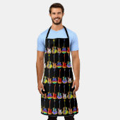 Colorful Guitar Pattern Schort (Gedragen)