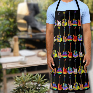 Colorful Guitar Pattern Schort