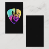 Colorful Guitar Pick Player Musicus gitarist Visitekaartje (Voorkant / Achterkant)