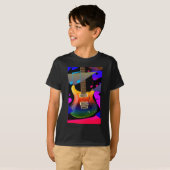 Colorful Guitar - Rock on! T-shirt (Voorkant volledig)