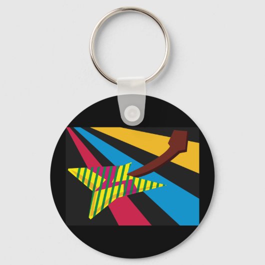 Colorful Guitar Sleutelhanger (Voorkant)