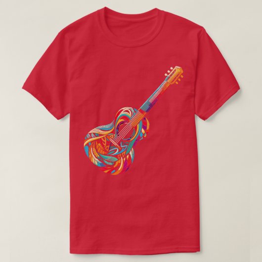 Colorful Guitar T-shirt (Design voorkant)