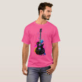 Colorful Guitarist Guitar Music Lover T-shirt (Voorkant volledig)