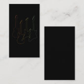 Colorful Guitars Musicus and Guitarist Visitekaartje (Voorkant / Achterkant)