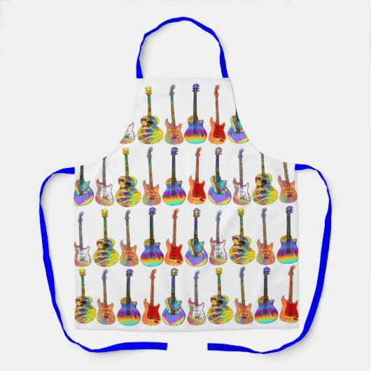 Colorful Guitars Pattern Schort (Voorkant)