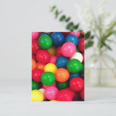 Colorful Gum Ball Snoep Briefkaart (Staand voorkant)