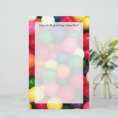 Colorful Gum Ball Snoep Briefpapier (Staand voorkant)