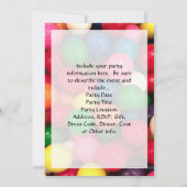 Colorful Gum Ball Snoep Kaart (Achterkant)