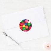 Colorful Gum Ball Snoep Ronde Sticker (Envelop)
