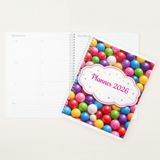 Colorful Gumball Planner Cover (Display)