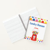 Colorful Gumballs Persoonlijk spiraal Notitieboek (Binnen)