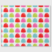 Colorful Gumdrop Pattern – Retro Candy Design Cadeaupapier (Vlak)