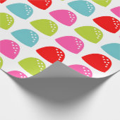 Colorful Gumdrop Pattern – Retro Candy Design Cadeaupapier (Hoek)