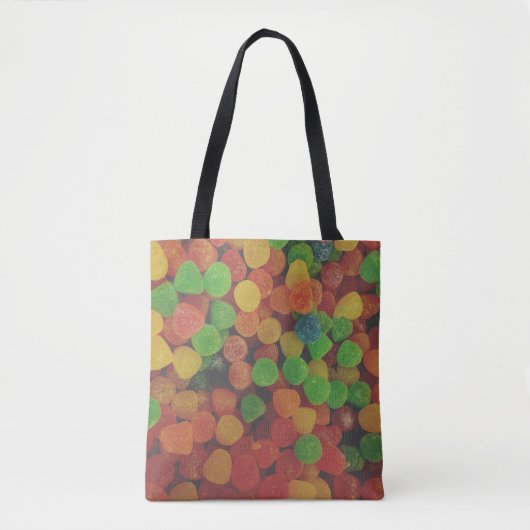 Colorful Gumdrops Snoep Quirky Tote Bag (Voorkant)