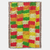 Colorful gummi beer snoep deken (Voorkant Verticaal)