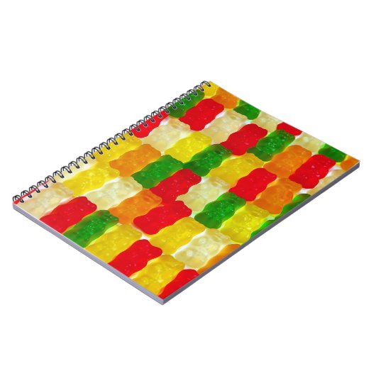 Colorful gummi beer snoep notitieboek (Linkerzijde)