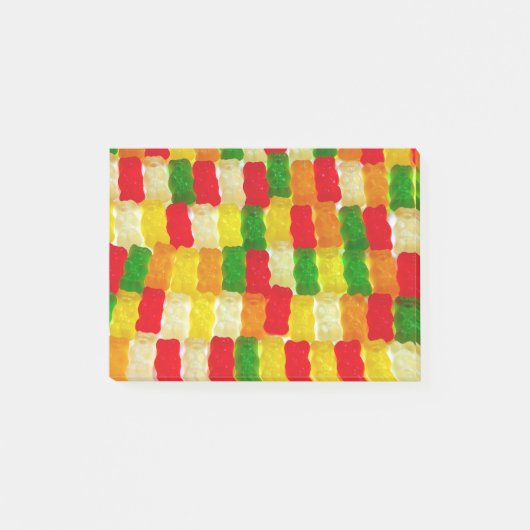 Colorful gummi beer snoep post-it® notes (Voorkant)