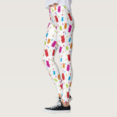 Colorful Gummy Beer Dot Patroon Leggings (Links)